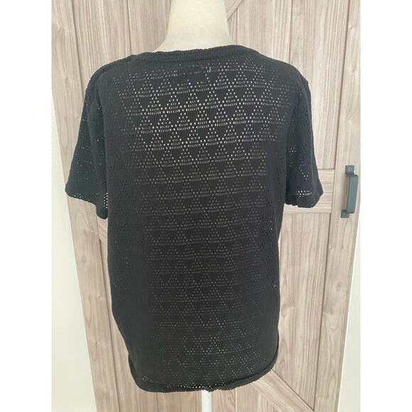 Madewell Texture & Thread XL short sleeve eyelet top - Picture 6 of 8